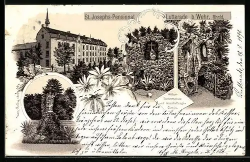 Lithographie Sittard, St. Josephs-Pensionat Lutterade