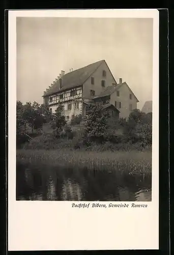 AK Ramsen, Pachthof Bibern, Uferpartie