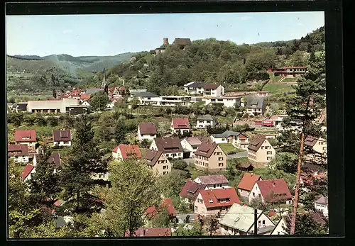 AK Biedenkopf /Lahn, Ortsansicht mit Schloss