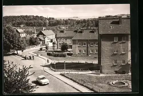 AK Teuchern /Kr. Hohenmölsen, Strasse des Aufbaus