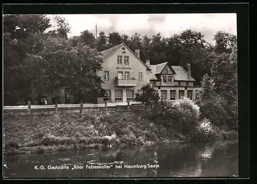 AK Naumburg /Saale, Konsum-Gaststätte Alter Felsenkeller, Gebäudeansicht