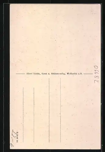 AK Obernessa, Blick auf das Gasthaus, Strassenpartie mit Kirchturm