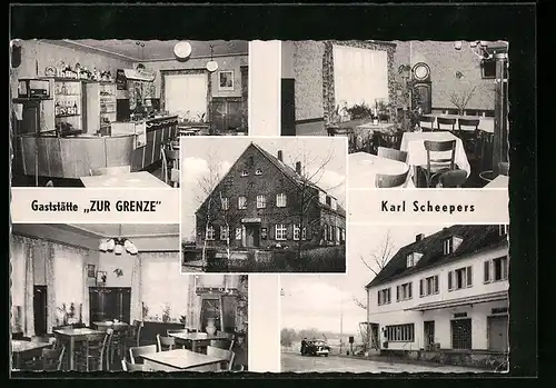 AK Emmerich a. Rh., Gaststätte Zur Grenze, Karl Scheepers