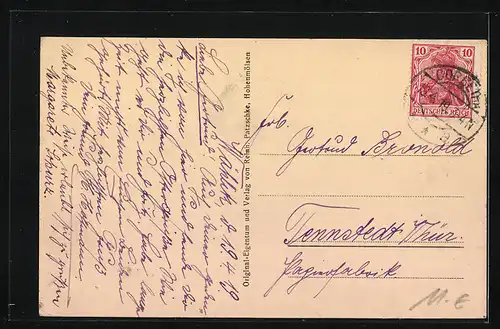 AK Hohenmölsen, Totalansicht mit Knappschaftl. Krankenhaus