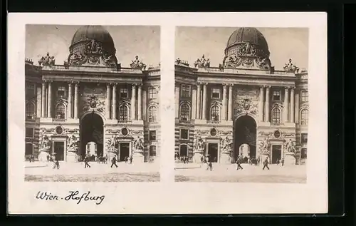 Stereo-AK Wien, Partie an der Hofburg