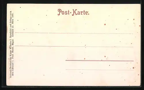 Stereo-AK Berlin, Partie am Kaiser Wilhelm-Denkmal