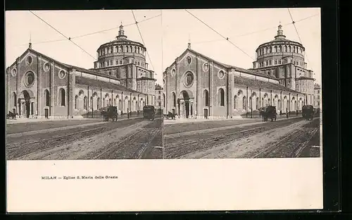 Stereo-AK Milan, Eglise S, Maria delle Grazie