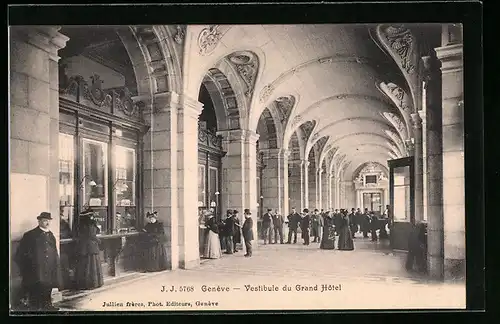 AK Genève, Vestibule du Grand Hotel