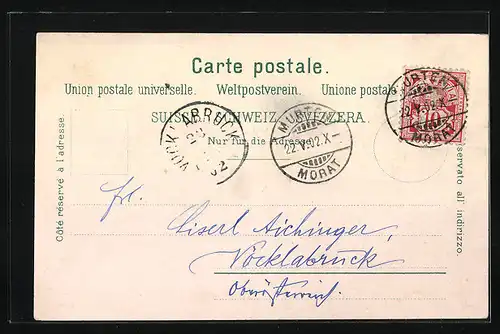 AK Morat, Le grand` Rue