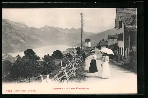 AK Obstalden, Auf der Poststrasse