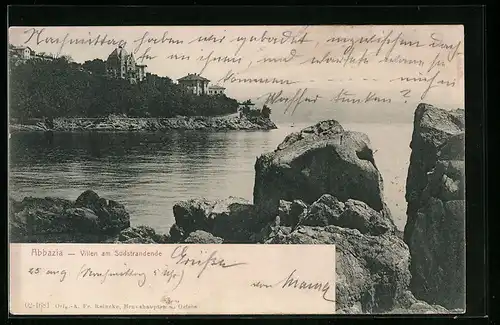 AK Abbazia, Villen am Südstrandende