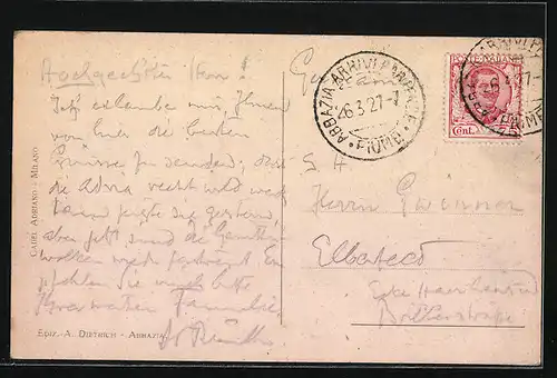 AK Abbazia, Lungomare del Sud