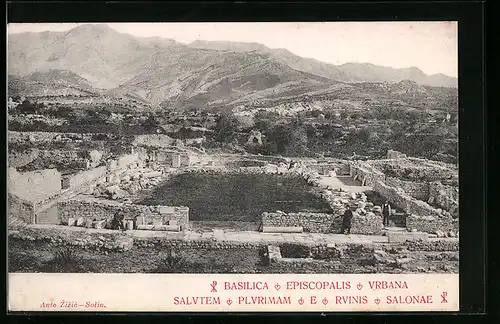 AK Solin, Ruinis Salonae, Basilica Episcopalis Urbana