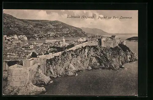 AK Dubrovnik, Pogled sa Fort Lovrenca