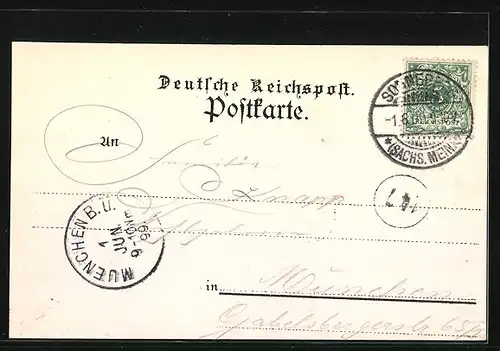 AK Coburg, Teilansicht, Callenberg, Veste