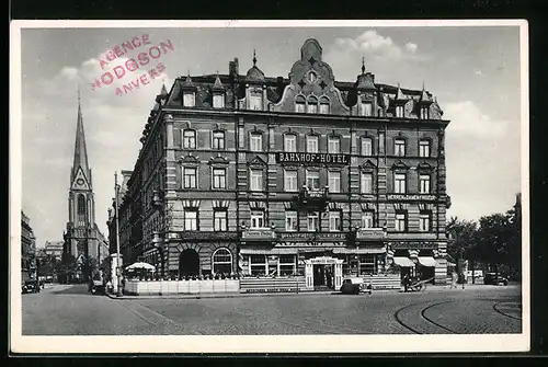 AK Mainz am Rhein, Bahnhof-Hotel