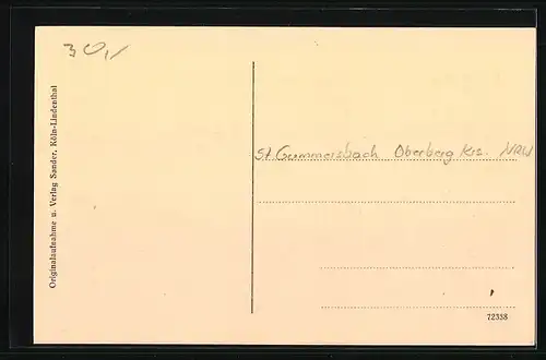 AK Kleinenbernberg b. Gummesbach, Teilansicht, Ortspartie