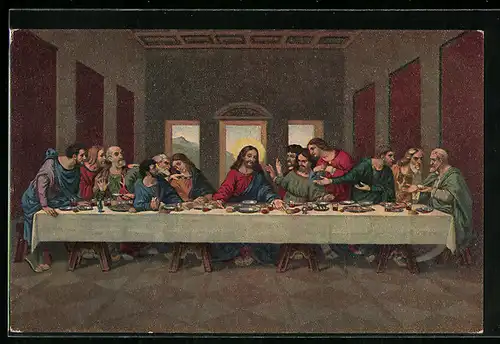 Künstler-AK Degi Nr. 881: Leonardo da Vinci, Das heilige Abendmahl