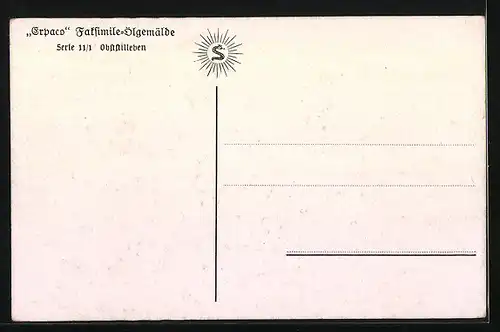 Künstler-AK Degi: Bunte Obstschale, Stilleben