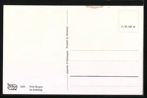 Künstler-AK Degi Nr. 1326: Im Frühling, Fritz Bergen, Ölgemälde-Imitations-AK