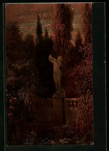 Künstler-AK Degi Nr. 502: Die Quelle von Const. Hölscher, Ölgemälde-Imitations-AK