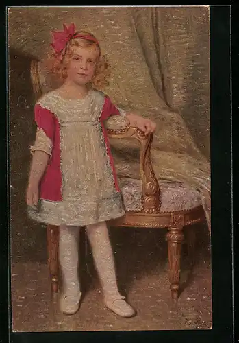 Künstler-AK Degi Nr. 927: Prinzesschen, M. Petzet, Ölgemälde-Imitations-AK