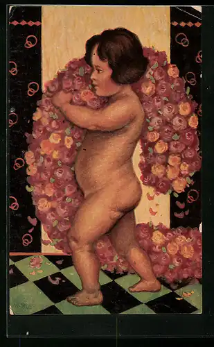 Künstler-AK Degi Nr. 1018: Der Rosenkavalier von Walter Hoy, Ölgemälde-Imitations-AK