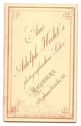 Fotografie Adolph Hecht, Magdeburg, Ansicht Magdeburg, Innenansicht der Domkirche mit Christuskreuz