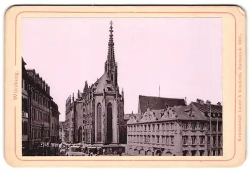 Fotografie Lautz & Isenbeck, Darmstadt, Ansicht Würzburg, Blick zum Marktplatz mit dem Dom