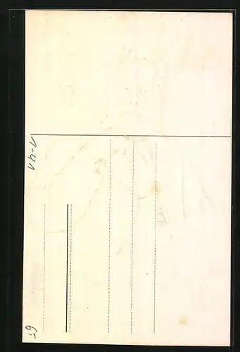 Präge-AK Fritz Reuter, Portrait und Zitat