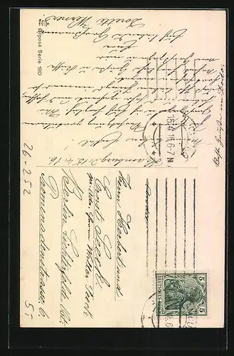 Künstler-AK R. Kratky: Kleines Mädchen mit Lämmern