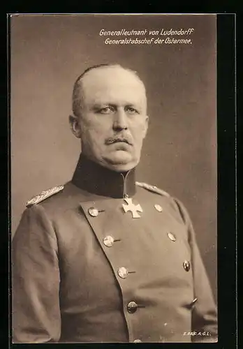 AK Generalleutnant von Ludendorff, Generalstabschef der Ostarmee