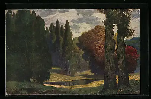 Künstler-AK Hermann Rüdisühli: Hain des Friedens