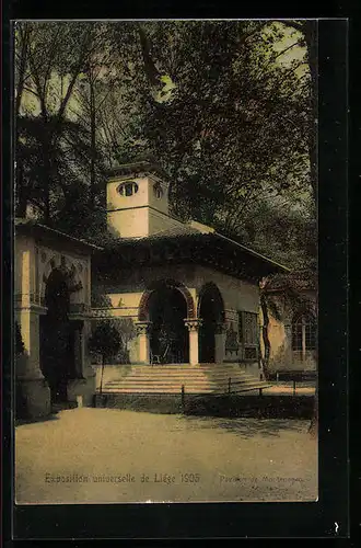 AK Liége, Exposition Universelle 1905, Pavillon de Montenegro