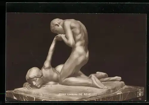 AK Plastik Die Reue von Josef Limburg
