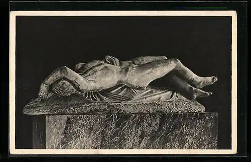 AK Plastik Sterbender Niobide