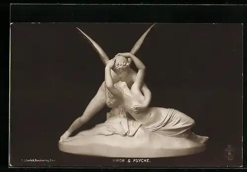 AK Plastik Amor und Psyche