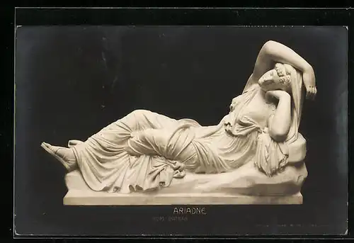 AK Skulptur der Ariadne im Vatikan