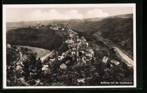 AK Kyllburg, Ortsansicht von der Mariensäule aus
