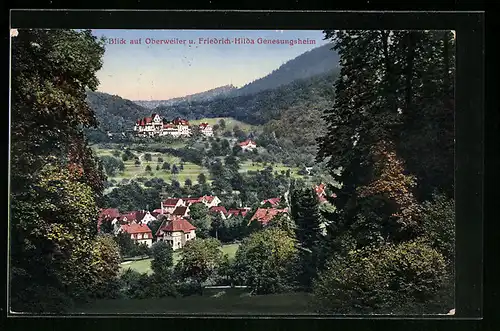AK Oberweiler, Blick auf das Friedrich-Hilda Genesungsheim