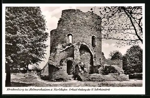 AK Helmarshausen ü. Karlshafen, Ruine der Krukenburg