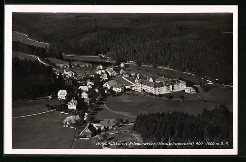 AK Friedenweiler, Fliegeraufnahme des Höhenluftkurort