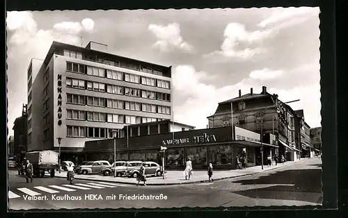 AK Velbert, Kaufhaus HEKA mit Friedrichstrasse