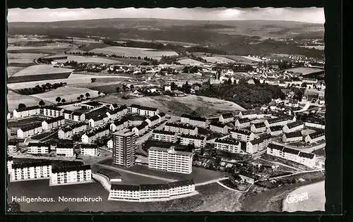 AK Nonnenbruch, Heiligenhaus aus der Vogelschau