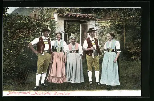 AK Jodlerquintett Appenzeller Burestobe