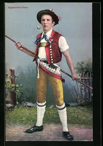 AK Appenzeller-Senn in Tracht