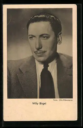 AK Schauspieler Willy Birgel nachdenklich