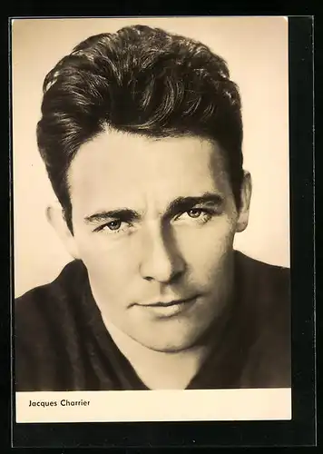 AK Schauspieler Jacques Charrier mit gerunzelter Stirn