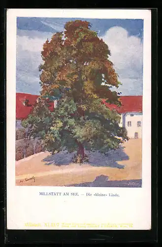 Künstler-AK Millstatt am See, Die kleine Linde