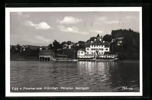 AK Egg a. Faakersee, Gasthaus Pension Aschgan